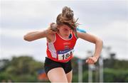 12 June 2021; Saidhbhe Byrne of Enniscorthy AC, Wexford, competing in the Senior Women's Shot put during day one of the AAI Games & Combined Events Championships at Morton Stadium in Santry, Dublin. Photo by Sam Barnes/Sportsfile