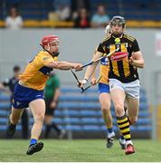 12 June 2021; Walter Walsh of Kilkenny in action against John Conlon of Clare during the Allianz Hurling League Division 1 Group B Round 5 match between Clare and Kilkenny at Cusack Park in Ennis, Clare. Photo by Ramsey Cardy/Sportsfile