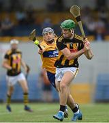 12 June 2021; Eoin Cody of Kilkenny in action against David McInerney of Clare during the Allianz Hurling League Division 1 Group B Round 5 match between Clare and Kilkenny at Cusack Park in Ennis, Clare. Photo by Ramsey Cardy/Sportsfile