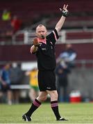 12 June 2021; Referee Garryowen McMahon during the Lidl Ladies National Football League Division 1 semi-final match between Donegal and Cork at Tuam Stadium in Galway. Photo by Harry Murphy/Sportsfile