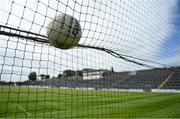 12 June 2021; A football hangs in a goal netting before the Allianz Football League Division 1 semi-final match between Kerry and Tyrone at Fitzgerald Stadium in Killarney, Kerry. Photo by Brendan Moran/Sportsfile