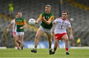 12 June 2021; Gavin Crowley of Kerry in action against Darragh Canavan of Tyrone during the Allianz Football League Division 1 semi-final match between Kerry and Tyrone at Fitzgerald Stadium in Killarney, Kerry. Photo by Brendan Moran/Sportsfile