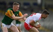 12 June 2021; Darren McCurry of Tyrone in action against Jason Foley of Kerry during the Allianz Football League Division 1 semi-final match between Kerry and Tyrone at Fitzgerald Stadium in Killarney, Kerry. Photo by Brendan Moran/Sportsfile
