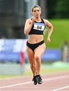 12 June 2021; Lauren Roy of City of Lisburn AC, Down, competing in the Senior Women's 200m during day one of the AAI Games & Combined Events Championships at Morton Stadium in Santry, Dublin. Photo by Sam Barnes/Sportsfile