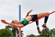 12 June 2021; Katie Nolke of Ferrybank AC, Waterford, competing in the Senior Women's High Jump during day one of the AAI Games & Combined Events Championships at Morton Stadium in Santry, Dublin. Photo by Sam Barnes/Sportsfile