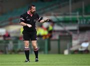 12 June 2021; Referee Séamus Mulvihil during the Lidl Ladies National Football League Division 1 semi-final match between Dublin and Mayo at LIT Gaelic Grounds in Limerick. Photo by Piaras Ó Mídheach/Sportsfile
