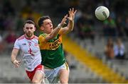 12 June 2021; David Clifford of Kerry in action against Ronan McNamee of Tyrone during the Allianz Football League Division 1 semi-final match between Kerry and Tyrone at Fitzgerald Stadium in Killarney, Kerry. Photo by Brendan Moran/Sportsfile