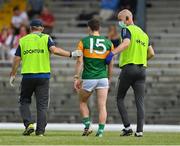 12 June 2021; Paudie Clifford of Kerry leaves the pitch to receive medical attention during the Allianz Football League Division 1 semi-final match between Kerry and Tyrone at Fitzgerald Stadium in Killarney, Kerry. Photo by Brendan Moran/Sportsfile