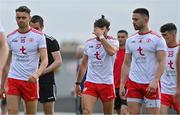 12 June 2021; Tiernan McCann of Tyrone, centre, and team-mates leave the pitch after the Allianz Football League Division 1 semi-final match between Kerry and Tyrone at Fitzgerald Stadium in Killarney, Kerry. Photo by Brendan Moran/Sportsfile