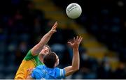 12 June 2021; Brian Fenton of Dublin in action against Hugh McFadden of Donegal during the Allianz Football League Division 1 semi-final match between Donegal and Dublin at Kingspan Breffni Park in Cavan. Photo by Stephen McCarthy/Sportsfile