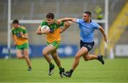 12 June 2021; Caolan McGonagle of Donegal in action against James McCarthy of Dublin during the Allianz Football League Division 1 semi-final match between Donegal and Dublin at Kingspan Breffni Park in Cavan. Photo by Stephen McCarthy/Sportsfile