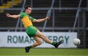 12 June 2021; Eoghan McGettigan of Donegal shoots to score his side's goal during the Allianz Football League Division 1 semi-final match between Donegal and Dublin at Kingspan Breffni Park in Cavan. Photo by Stephen McCarthy/Sportsfile