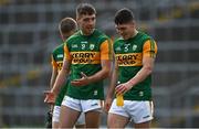 12 June 2021; Adrian Spillane, left, and Mike Breen of Kerry leave the pitch after the Allianz Football League Division 1 semi-final match between Kerry and Tyrone at Fitzgerald Stadium in Killarney, Kerry. Photo by Brendan Moran/Sportsfile