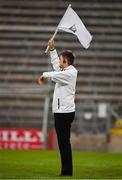 12 June 2021; An umpire waves a white flag to indicate a 'point' has been awarded during the Allianz Football League Division 1 semi-final match between Donegal and Dublin at Kingspan Breffni Park in Cavan. Photo by Ray McManus/Sportsfile