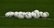 12 June 2021; A number of O'Neills footballs on the pitch before the Allianz Football League Division 1 semi-final match between Donegal and Dublin at Kingspan Breffni Park in Cavan. Photo by Ray McManus/Sportsfile