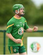 13 June 2021; Colm Kiernan of Carrickmacross celebrates during the 2020 Men’s Senior Rounders Final match between Carrickmacross and Glynn Barntown at the GAA centre of Excellence in Abbotstown, Dublin. Photo by Harry Murphy/Sportsfile