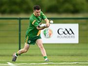 13 June 2021; Colm Kiernan of Carrickmacross bats during the 2020 Men’s Senior Rounders Final match between Carrickmacross and Glynn Barntown at the GAA centre of Excellence in Abbotstown, Dublin. Photo by Harry Murphy/Sportsfile