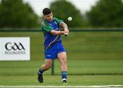 13 June 2021; Kallum Broaders of Glynn Barntown bats during the 2020 Men’s Senior Rounders Final match between Carrickmacross and Glynn Barntown at the GAA centre of Excellence in Abbotstown, Dublin. Photo by Harry Murphy/Sportsfile