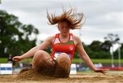 13 June 2021; Erin Fisher of City of Lisburn AC, Down, competing in the Senior Women's Long Jump during day two of the AAI Games & Combined Events Championships at Morton Stadium in Santry, Dublin. Photo by Sam Barnes/Sportsfile