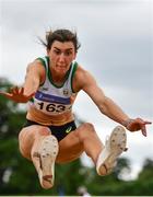 13 June 2021; Ruby Millet of St Abbans AC, Laois, competing in the Senior Women's Long Jump during day two of the AAI Games & Combined Events Championships at Morton Stadium in Santry, Dublin. Photo by Sam Barnes/Sportsfile