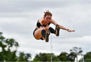 13 June 2021; Aisling Machugh of Naas AC, Kildare, competing in the Senior Women's Long Jump during day two of the AAI Games & Combined Events Championships at Morton Stadium in Santry, Dublin. Photo by Sam Barnes/Sportsfile
