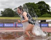 13 June 2021; Aoife Allen of St. Senans AC, Kilkenny, competing in the Senior Women's 3000m Steeplechase during day two of the AAI Games & Combined Events Championships at Morton Stadium in Santry, Dublin. Photo by Sam Barnes/Sportsfile