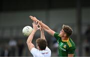 13 June 2021; Fionn Reilly of Meath in action against Kevin Feely of Kildare during the Allianz Football League Division 2 semi-final match between Kildare and Meath at St Conleth's Park in Newbridge, Kildare. Photo by Piaras Ó Mídheach/Sportsfile