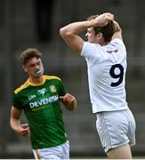13 June 2021; Kevin Feely of Kildare reacts after a missed goal chance during the Allianz Football League Division 2 semi-final match between Kildare and Meath at St Conleth's Park in Newbridge, Kildare. Photo by Piaras Ó Mídheach/Sportsfile