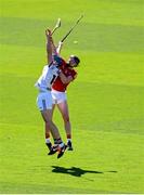 13 June 2021; Conor Cooney of Galway in action against Damien Cahalane of Cork during the Allianz Hurling League Division 1 Group A Round 5 match between Cork and Galway at Páirc Ui Chaoimh in Cork. Photo by Eóin Noonan/Sportsfile