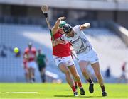 13 June 2021; Joseph Cooney of Galway in action against Eoin Cadogan of Cork during the Allianz Hurling League Division 1 Group A Round 5 match between Cork and Galway at Páirc Ui Chaoimh in Cork. Photo by Eóin Noonan/Sportsfile