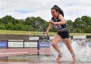 13 June 2021; Aoife Allen of St. Senans AC, Kilkenny, competing in the Senior Women's 3000m Steeplechase during day two of the AAI Games & Combined Events Championships at Morton Stadium in Santry, Dublin. Photo by Sam Barnes/Sportsfile