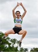 13 June 2021; Laura Frawley of Emerald AC, Limerick, competing in the Senior Women's Long Jump during day two of the AAI Games & Combined Events Championships at Morton Stadium in Santry, Dublin. Photo by Sam Barnes/Sportsfile