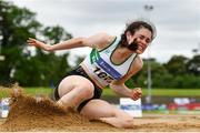 13 June 2021; Laura Frawley of Emerald AC, Limerick, competing in the Senior Women's Long Jump during day two of the AAI Games & Combined Events Championships at Morton Stadium in Santry, Dublin. Photo by Sam Barnes/Sportsfile
