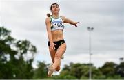 13 June 2021; Ruby Millet of St Abbans AC, Laois, competing in the Senior Women's Long Jump during day two of the AAI Games & Combined Events Championships at Morton Stadium in Santry, Dublin. Photo by Sam Barnes/Sportsfile
