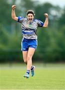 13 June 2021; Grainne Gavin of Breaffy celebrates after the Ladies Senior Rounders Final 2020 match between Breaffy and Glynn Barntown at GAA centre of Excellence, National Sports Campus in Abbotstown, Dublin. Photo by Harry Murphy/Sportsfile