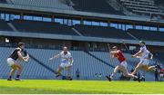13 June 2021; Conor Cahalane of Cork shoots to score his side's first goal during the Allianz Hurling League Division 1 Group A Round 5 match between Cork and Galway at Páirc Ui Chaoimh in Cork. Photo by Eóin Noonan/Sportsfile