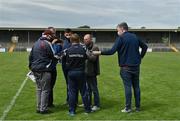 13 June 2021; Clare manager Colm Collins speaks to journalists after the Allianz Football League Division 2 semi-final match between Clare and Mayo at Cusack Park in Ennis, Clare. Photo by Brendan Moran/Sportsfile