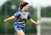 13 June 2021; Grainne Gavin of Breaffy celebrates during the Ladies Senior Rounders Final 2020 match between Breaffy and Glynn Barntown at GAA centre of Excellence, National Sports Campus in Abbotstown, Dublin. Photo by Harry Murphy/Sportsfile