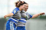 13 June 2021; Grainne Gavin, left, and Avril Gyne of Breaffy celebrate during the Ladies Senior Rounders Final 2020 match between Breaffy and Glynn Barntown at GAA centre of Excellence, National Sports Campus in Abbotstown, Dublin. Photo by Harry Murphy/Sportsfile