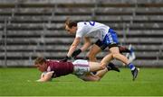 13 June 2021; Jack Glynn of Galway in action against Jack McCarron of Monaghan during the Allianz Football League Division 1 Relegation play-off match between Monaghan and Galway at St. Tiernach’s Park in Clones, Monaghan. Photo by Ray McManus/Sportsfile