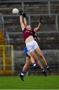 13 June 2021; Matthew Tierney of Galway in action against Karl McMenamin of Monaghan during the Allianz Football League Division 1 Relegation play-off match between Monaghan and Galway at St. Tiernach’s Park in Clones, Monaghan. Photo by Ray McManus/Sportsfile