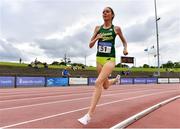 13 June 2021; Roisin Flanagan of Adams State University competing in the Senior Women's 1500m during day two of the AAI Games & Combined Events Championships at Morton Stadium in Santry, Dublin. Photo by Sam Barnes/Sportsfile