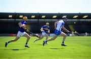 13 June 2021; Conor Prunty of Waterford gets away from Seamus Callanan, left, and Jake Morris of Tipperary during the Allianz Hurling League Division 1 Group A Round 5 match between Waterford and Tipperary at Walsh Park in Waterford. Photo by Stephen McCarthy/Sportsfile