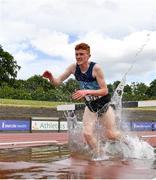 13 June 2021; Ruarcan O'Gibne of Ace AC competing in the Senior Men's 3000m Steeplechase during day two of the AAI Games & Combined Events Championships at Morton Stadium in Santry, Dublin. Photo by Sam Barnes/Sportsfile