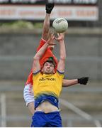 13 June 2021; Shane Killoran of Roscommon in action against Connaire Mackin of Armagh during the Allianz Football League Division 1 Relegation play-off match between Armagh and Roscommon at Athletic Grounds in Armagh. Photo by Ramsey Cardy/Sportsfile
