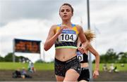13 June 2021; Ellie Hartnett of UCD AC, Dublin, competing in the Senior Women's 1500m during day two of the AAI Games & Combined Events Championships at Morton Stadium in Santry, Dublin. Photo by Sam Barnes/Sportsfile