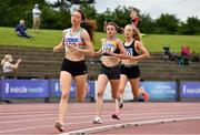 13 June 2021; Ellie Hartnett of UCD AC, Dublin, centre, competing in the Senior Women's 1500m during day two of the AAI Games & Combined Events Championships at Morton Stadium in Santry, Dublin. Photo by Sam Barnes/Sportsfile
