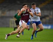 13 June 2021; Finnian Ó Laoí of Galway in action against Aaron Mulligan of Monaghan during the Allianz Football League Division 1 Relegation play-off match between Monaghan and Galway at St. Tiernach’s Park in Clones, Monaghan. Photo by Ray McManus/Sportsfile