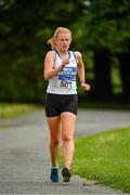 12 June 2021; Kate Veale of West Waterford AC competing in the 20km walk during the Irish Life Health National 20k Walks Championships at St Jarlath’s College in Tuam, Galway. Photo by Seb Daly/Sportsfile