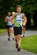 12 June 2021; Jake O'Brien of Moy Valley AC competing in the 10km walk during the Irish Life Health National 20k Walks Championships at St Jarlath’s College in Tuam, Galway. Photo by Seb Daly/Sportsfile
